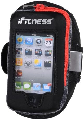 Fitletic Phone Arm Band 2, Black/Red, Small/Medium