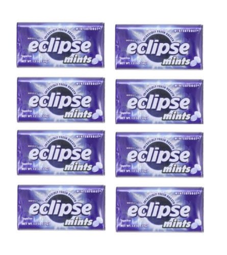 Gg8 Wrigley's Eclipse Mints Winterfrost Artifically Flavored Sugar Free - 8 Counts of 1.2 Oz