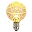 Club Pack of 12 LED G40 Warm Clear Replacement Christmas Light Bulbs - E17 Base