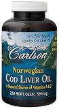 Carlson Laboratories - Norwegian Cod Liver Oil, 374 mg, 250 softgels