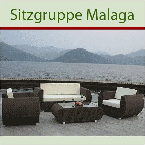 Gartenmöbel Rattan Design Set Modell Malaga 2009