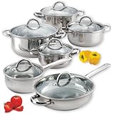 Cook N Home 12-Piece Stainless Steel Set