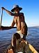 Boatman on His Large Pirogue, Miandrivazo, Toliara, Madagascar Photographic Poster Pr...