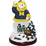 Michigan Wolverines NCAA Snowfight Snowman Figurine by The Memory Company
