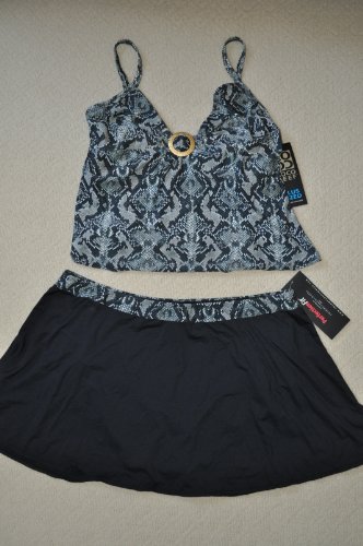 Plus Size COCO REEF Swimsuit, Tankini, 20W/42C, 3X bottoms, NEW