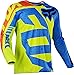Fox Racing 180 Nirv Men's Off-Road Motorcycle Jerseys - Yellow/Blue/Medium