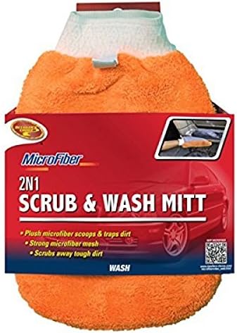 Aiken Chemical Company-Detailer's Choice 2-326-7 2N1 Microfiber Scrub and Wash MITT-1 each - 2 pack