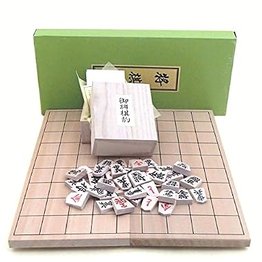将棋セット 人気の特選将棋駒と新桂5号折将棋盤