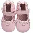 Robeez Mini Shoez Plain Jane Flat (Infant/Toddler) (Infant/Toddler),Pink Patent,3-6 Months (2 M US Infant)
