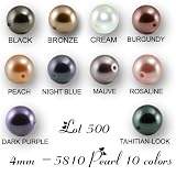 51ScVR39btL. SL160  Wholesale Lot 500 4mm Swarovski 5810 Crystal Pearl Beads 10 Colors