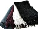 Bewitched Accessories Crochet Effect Viscose Scarf with Lurex in Several Colours