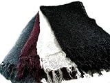 Bewitched Accessories Crochet Effect Viscose Scarf with Lurex in Several Colours