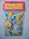 6 Stickers naissance Créatif fait main Garçon Neuf