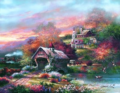 Old Mill Creek 1000+pc Jigsaw Puzzle by James Lee