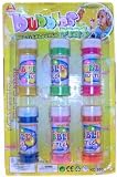 Pack of 6 Liquid Bubble Mixture Tubs with wands