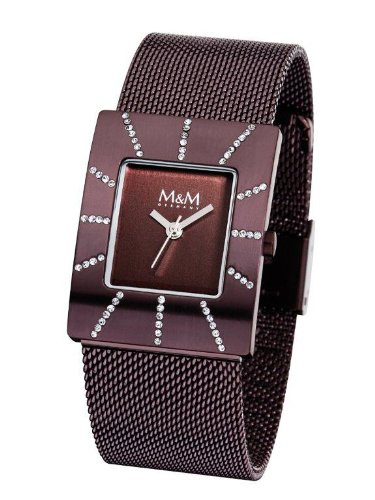 M&M Damen-Armbanduhr City Affairs Analog Edelstahl beschichtet M11853-995 Preisvergleich