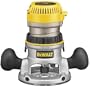 DEWALT DW618K 2-1/4 HP Electronic Variable Speed Fixed Base Router with So Start Kit