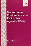 Macroeconomic considerations in the choice of an agricultural policy : a study into sectoral independence with reference to India