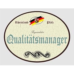 Holzschild Qualit�tsmanager - Rheinland-Pfalz (18 x 14 cm)