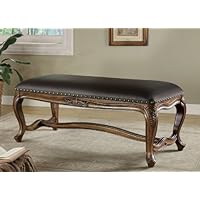 Coaster 501006 Traditional Upholstered Bench