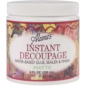 Decoupage Aleenes Instant Decoupage Sealer And Finish-Matte-8 Ounces