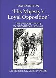 'His Majesty's loyal opposition' : the Unionist Party in opposition 1905-1915
