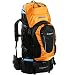 ASPENSPORT AB08L04 - Zaino da trekking CONQUEST, 70 litri, colore: Arancione/Nero