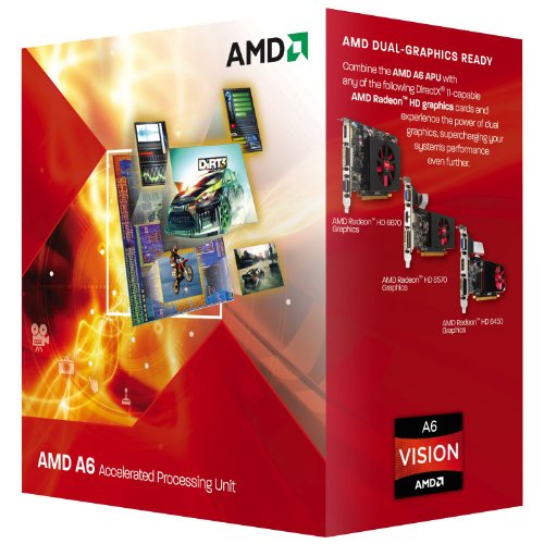 AMD A6-3650 APU with AMD Radeon 6530 HD Graphics 2.6GHz Socket FM1 100W Quad-Core Processor - Retail AD3650WNGXBOX