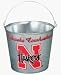 Nebraska Cornhuskers 5 Quart Metal Pail