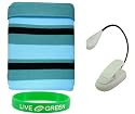 Non-OEM Non-OEM Amazon Kindle DX 9.7 Knitted Socks Case with Clip-on Reading Lights - Blue