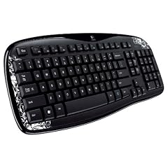 Logitech K250 Tastatur schnurlos Fleur Dark (Fantasy Collection - deutsches Tastaturlayout, QWERTZ)