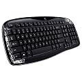 Logitech K250 Tastatur schnurlos Fleur Dark (Fantasy Collection - deutsches Tastaturlayout, QWERTZ)