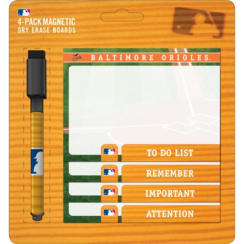 Turner Baltimore Orioles Magnetic To Do Notes, 4 Pack (8730166)