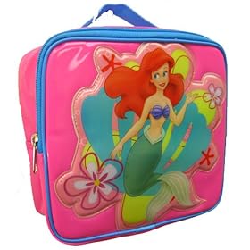 Disney Princess Little Mermaid Ariel Insulated Soft Lunchbox Lunch Box Bag Pink by