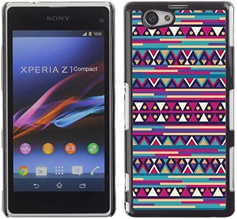 Stuss Case / Hard Protective Case Cover - Inca Aztec Pattern Retro - Sony Xperia Z1 Compact D5503