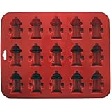 K9 Cakery Mini Fire Hydrants Silicone Cake Pan with 15 Cavity, 8.5-Inch x 6.75-Inch