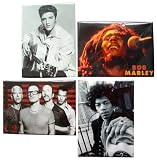Music Legends Fridge Magnet Pack (4 magnets)