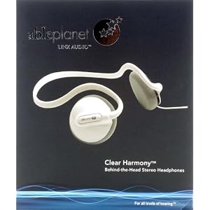 Able Planet Clear Harmony Behind the Head Stereo Headphones - White