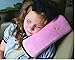 Mocase Soft Strap Cover Children Baby Headrest Neck Support Pillow Shoulder Pad for Car Safety Seatbelt (Pink)