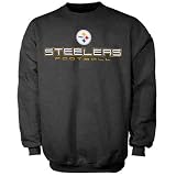 Pittsburgh Steelers Charcoal 1st & Goal Pullover Crew Sweatshirt