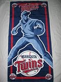 MINNESOTA TWINS 100% Cotton Full Size 30 by 60 BEACH / BATH TOWEL by Terisol