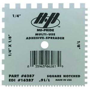 Marshalltown 6287 Plastic Notched Spreader