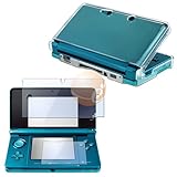 LCD Screen Protector with Clear Hard Case for Nintendo 3DS