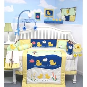 SoHo Quack Quack Ducks Baby Crib Nursery Bedding Set 10 