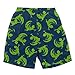 i play. Boys' Pocket Trunks with Built-In Reusable Absorbent Swim Diaper, Navy Gecko, 24 Months