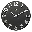 Raised Numbers Metal Wall Clock