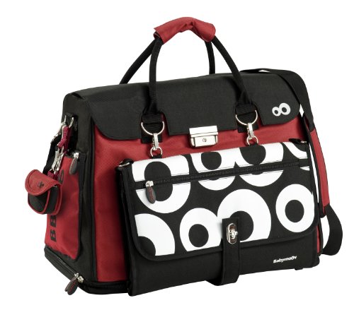 Babymoov A043505 - Wickeltasche Inklusiv zahlreichem Zubeh&ouml;r und Stauf&auml;chern, rot / schwar Preisvergleich