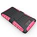 Motorola Droid Maxx/XT-1080M (Verzion) Case, Kuteck Heavy Duty Series Tough Rugged Dual Layer Protection Case Cover with Build in Stand for Motorola Droid Ultra (Late 2013) XT1080 / Droid Maxx XT1080M, Include Stylus Pen (Hot Pink)