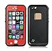 iPhone 6S Waterproof Case,iPhone 6 Waterproof Case,Maxdara [Newest] Waterproof Underwater Shockproof Snowproof Dirtpoof Protection Cover Case for iPhone 6S 6 4.7 Inches (Red)