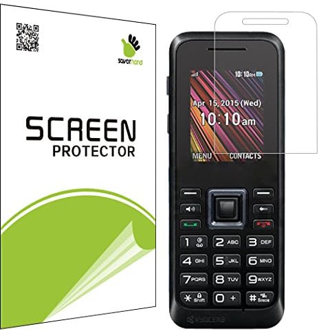 [5 Pack] Saver Hand - High Definition Clear Screen Protector for Kyocera Rally